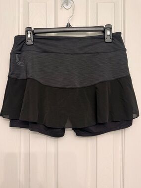 Lole Tennis Skort Black Gray 12” Skort Size M